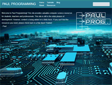 Tablet Screenshot of paulprogramming.com